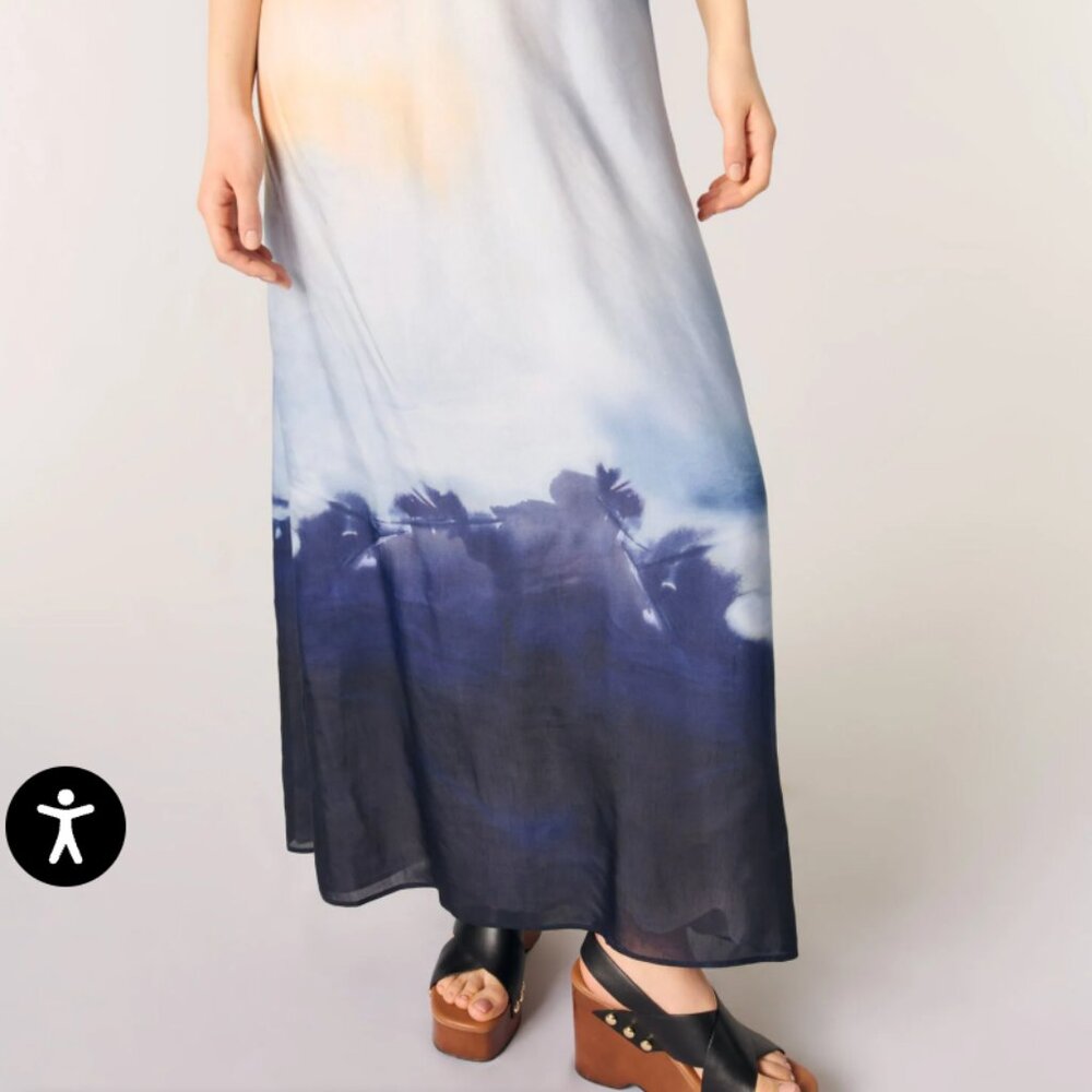 Maje NWT Tie-dye maxi dress Size M / 38 - Picture 6 of 7